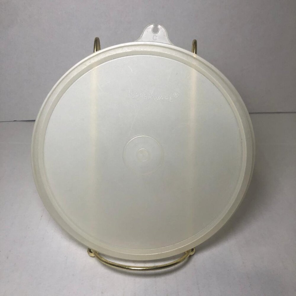 Vintage Tupperware 227-43 Replacement Clear Sheer Lid Only With Tab "C"